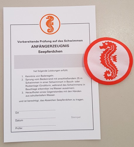 Set seepferdchen abzeichen - set, 1x