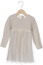 ZARA Kleid Mädchen Mädchenklied Dress Gr. EU 98 Baumwolle Beige #yhznduo