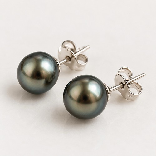 Tahiti perlen ohrstecker 18k - tahiti-perlen, |