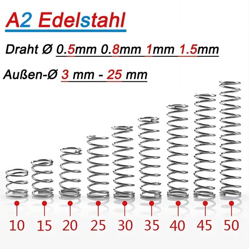 Druckfedern 5 mm - 0,5-1,5,