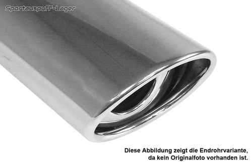 Fox edelstahl auspuffendrohr - fox,