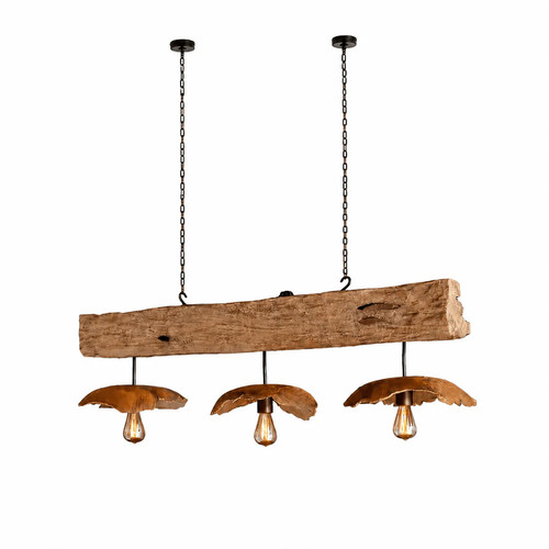 Teak deckenlampe florent 130 - teak,