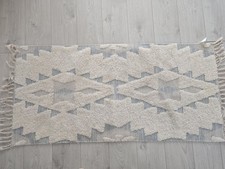 Boho Makramee Teppich Beige