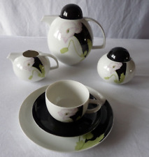 Scherzer (Bayern) Kaffeeservice für 6 Personen, Dekor "Mohnblume", 23 Teile, TOP