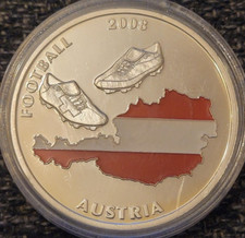 Gedenkprägung Fußball EM 2008, Österreich-Schweiz