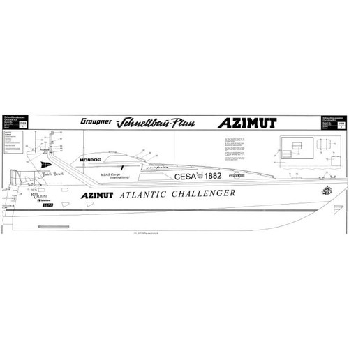 Bauplan azimut modellbauplan - azimut,