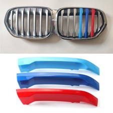 Für BMW X1 F48 F49 2020 2021 M Farben Front Grill Insert Nieren Kühlergrill Trim