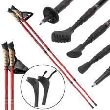 Nordic Walking Stöcke 2 Stk. Alu Wanderstöcke Teleskop Antischock Trekking Stock