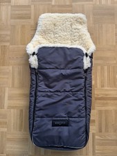 Lammfell Fußsack Für Kinderwagen Werner Christ Arosa Farbe Stone grau