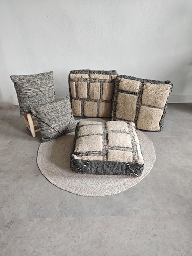 Berber pouf kissenhülle aus - &,