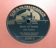 OTTO REUTTER Und dadurch gleicht sich alles wieder aus / Bevor du sterbst (396)