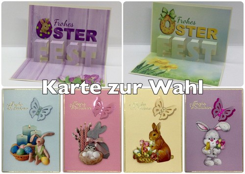 Grußkarte frohe ostern - frohe,