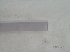 Dusche Schwallschutz, Streifdichtung, 195cm lang, 6mm Glasstärke, geteilt in 2