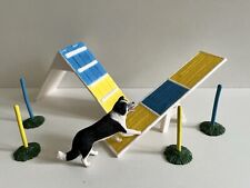 Schleich 41803 Hunde Agility Set Spielspaß für Hund Set Dog Parcour Training