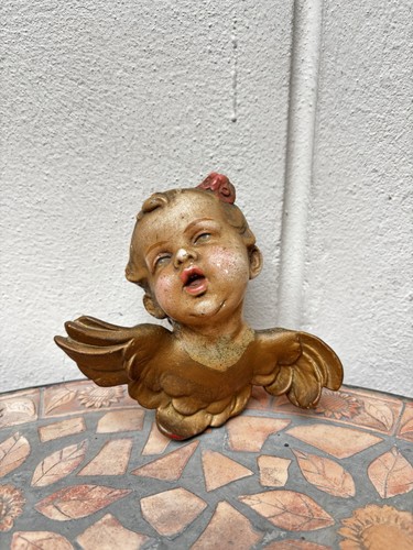 Vintage engelskopf wandrelief - vintage,