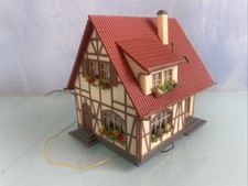 modelleisenbahn h0, Fachwerkhaus, Mit Beleuchtung