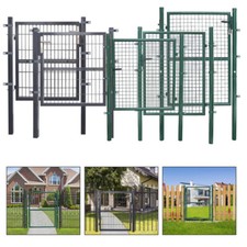 Gartentor Doppelstabmatten Inkl. Schloss Pforte 100-150cm Tor Gartentür Tür