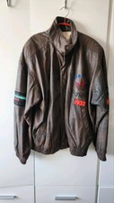 Adidas VINTAGE Jacke Lederjacke Lake Placid 1932 Winter Olympic Games Gr D7 = L
