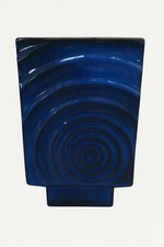 Steuler Vase von Cari Zalloni • 20 cm • Blau • Mid Century • kleiner Chip
