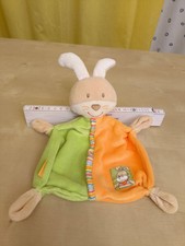Schmusetuch Kuscheltuch Schnuffeltuch babydream Rossmann Hase orange/grün