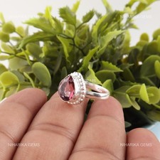 Rhodolith Edelstein Solitaire