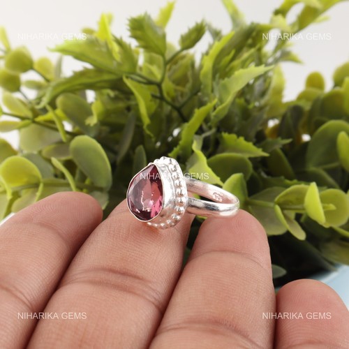 Rhodolith edelstein solitaire - edelstein,