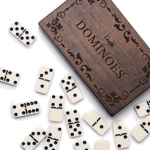 Dominoes set holz - set, domino