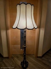 Antike Stehlampe mit Massivem Messingfuß Inklusive 2 smarten Ledvance Glühbirnen