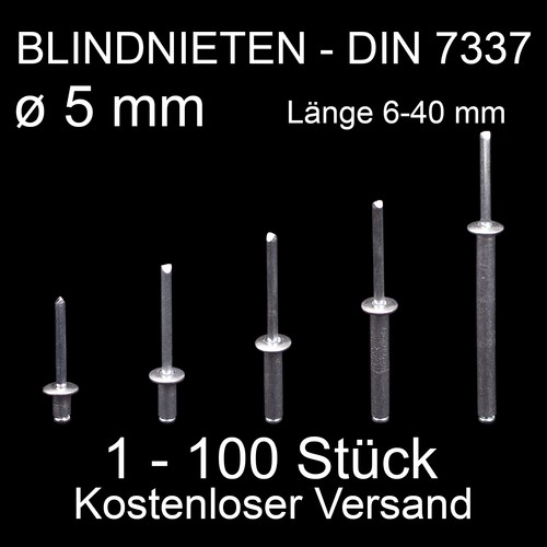 Blindnieten 5 0mm - blindnieten, o