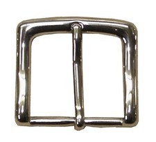 MASSIV MESSING Schnalle Gürtelschnalle nickelfrei silberfarbig Ø 35 mm Stabil