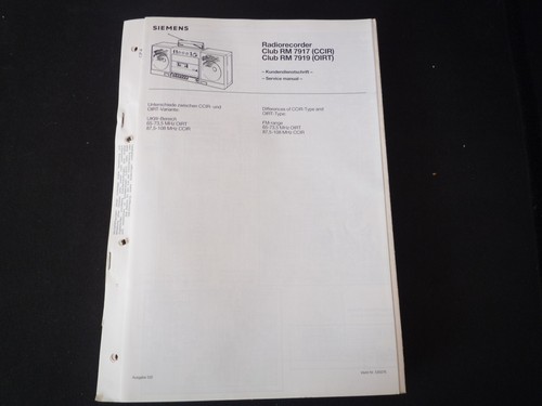 Original service manual - service,