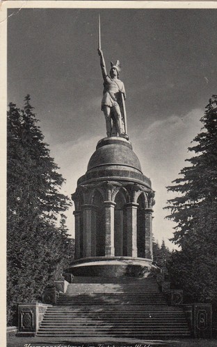 1828 hermannsdenkmal im - ak,