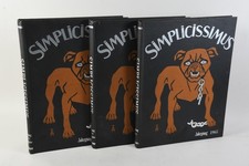 Q40W03- 3x Buch Simplicissimus Zeitschrift gebundene Ausgabe 1962 / 1965