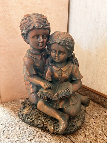 Dekofigur kinder lesend - lesend, |