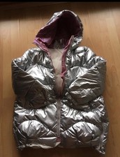 Glanznylonjacke in rosa XXL