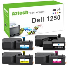 4x XXL Toner für Dell 1250C 1350CNW 1355CN 1355CNW C1760NW C1765NF C1765NFW