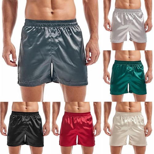 Herren satin boxershorts - satin,