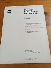 Stihl Motorsäge 015 und 015L Ersatzteilliste spare parts list 21