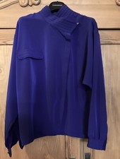 * Fabiani vintage Bluse 80er lila Gr.  38 40 42 *