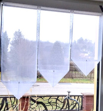 Scheibengardinen Weiß ohne