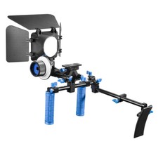 Walimex Pro Rig Intermediate Hand-Schulter-Videostativ Cineast III Follow Focus