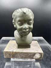 Bronze “Büste Eines Knaben” Stephan Wilhelm Josef Mainz 1872-1924