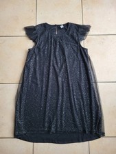 ♡ NEU ! Kleid Gr. 152 YIGGA Glitzer Schwarz Mädchen