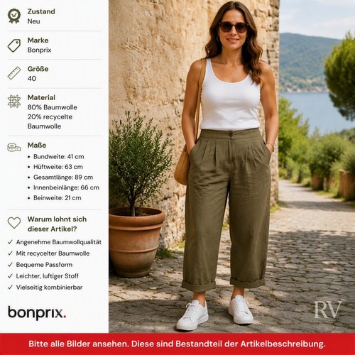 Bonprix hose m neu - gr.,