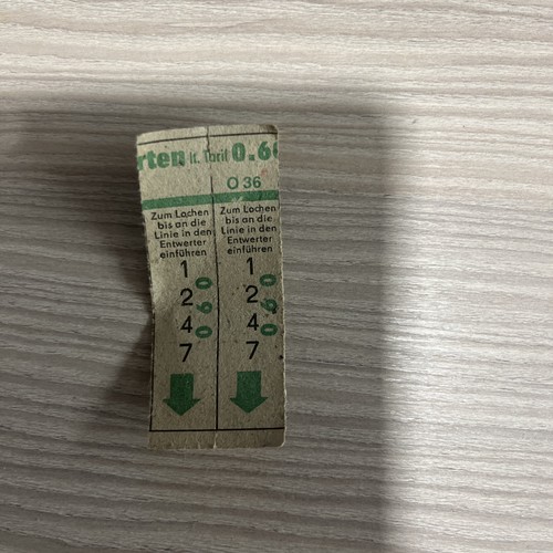 Ddr straßenbahn ticket - ddr–,