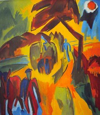RARITÄT- Schmidt-Rottluff, -Heuernte- NEU hochw. Lichtdruck Kunstdruck Bütten