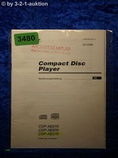 Sony Bedienungsanleitung CDP XE570 /XE370 /XE270 CD Player (#3480)