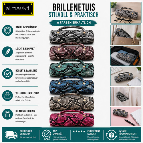 Brillenetui schlangenoptik - brillenetui,