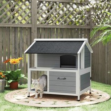 Pawhut katzenhaus aus holz - aus,