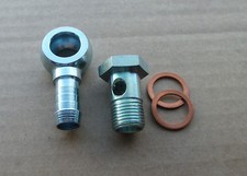 Hohlschraube M16 x 1,5 Ring-Schlauchnippel DN 10 Kupferdichtringe